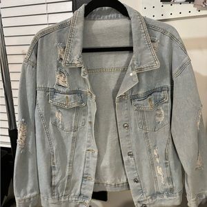 Light wash denim jacket